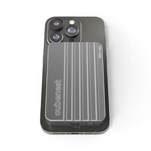 Cubenest Magnetic Wireless PowerBank 5000 mAh S1B1 grey