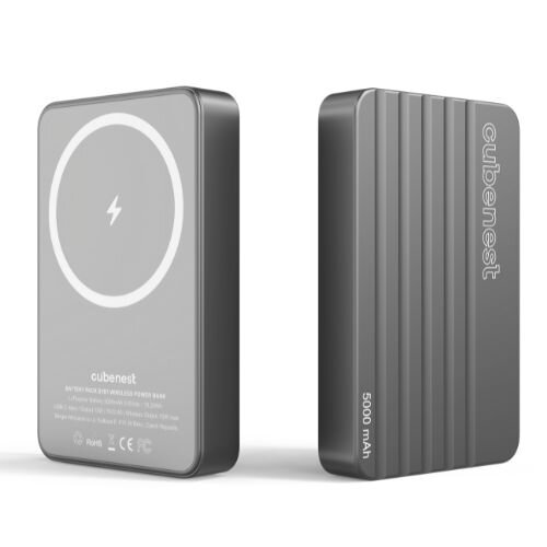 Cubenest Magnetic Wireless PowerBank 5000 mAh S1B1 grey