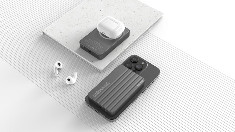 Cubenest Magnetic Wireless PowerBank 5000 mAh S1B1 grey