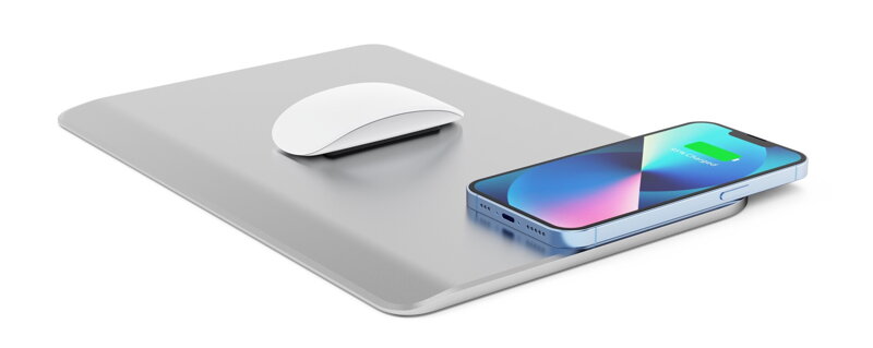 Cubenest Aluminium ergonomic mouse pad with wireless charging S1M2