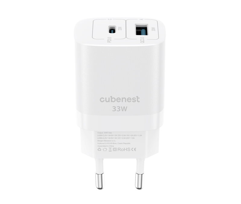 Cubenest PD GaN Adapter 33W S2D0