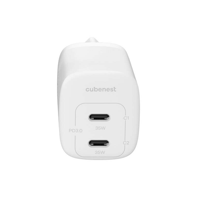 Cubenest PD GaN Adapter 35W S2D1 white
