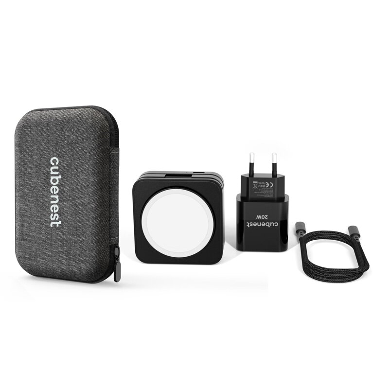 Cubenest 3in1 Foldable Magnetic Wireless Charger S312 Pro black