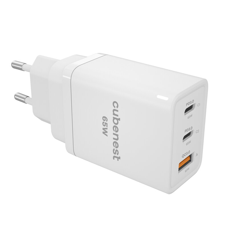 Cubenest Travel PD GaN Adapter 65W S3D1