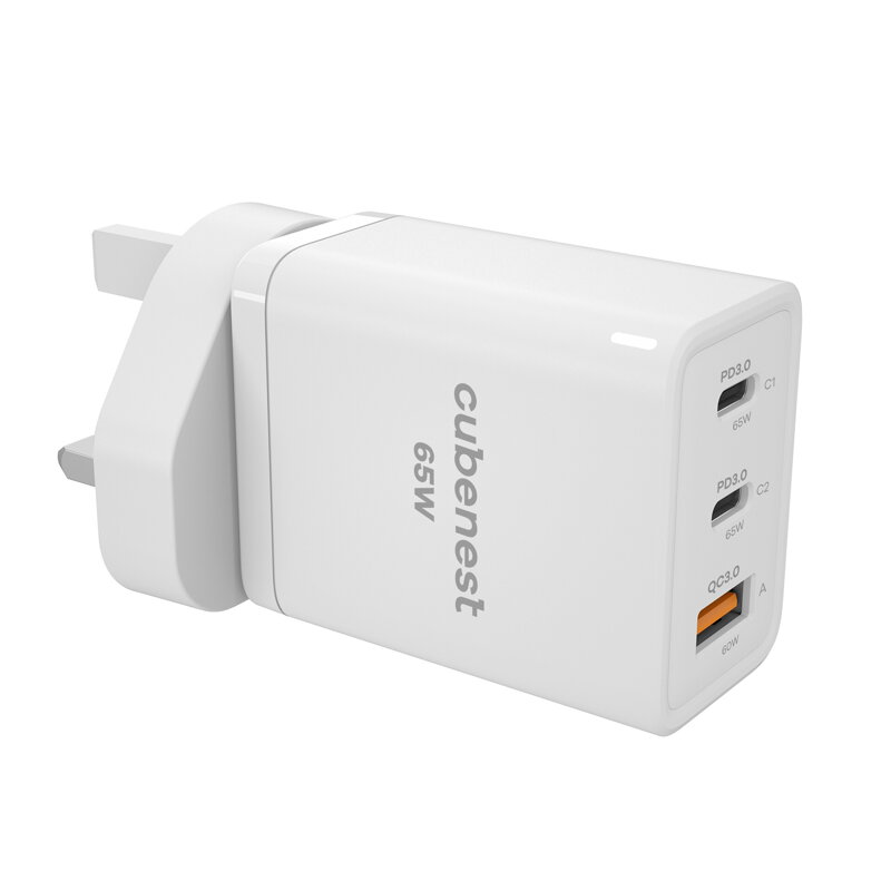 Cubenest Travel PD GaN Adapter 65W S3D1