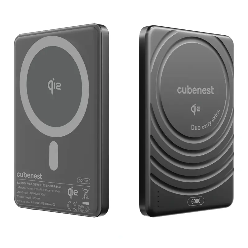 Qi2 MagSafe powerbank 5 000 mAh SlimDual Qi2 MagSafe powerbank 5 000 mAh SlimDual