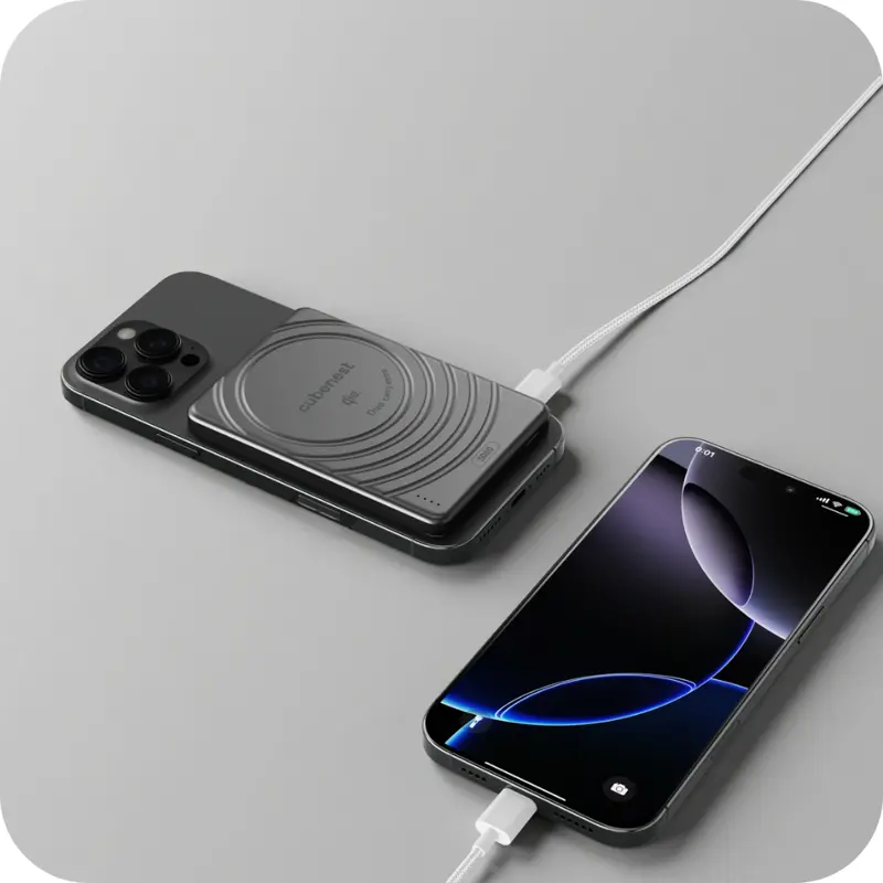 Qi2 MagSafe powerbank 5 000 mAh SlimDual Qi2 MagSafe powerbank 5 000 mAh SlimDual