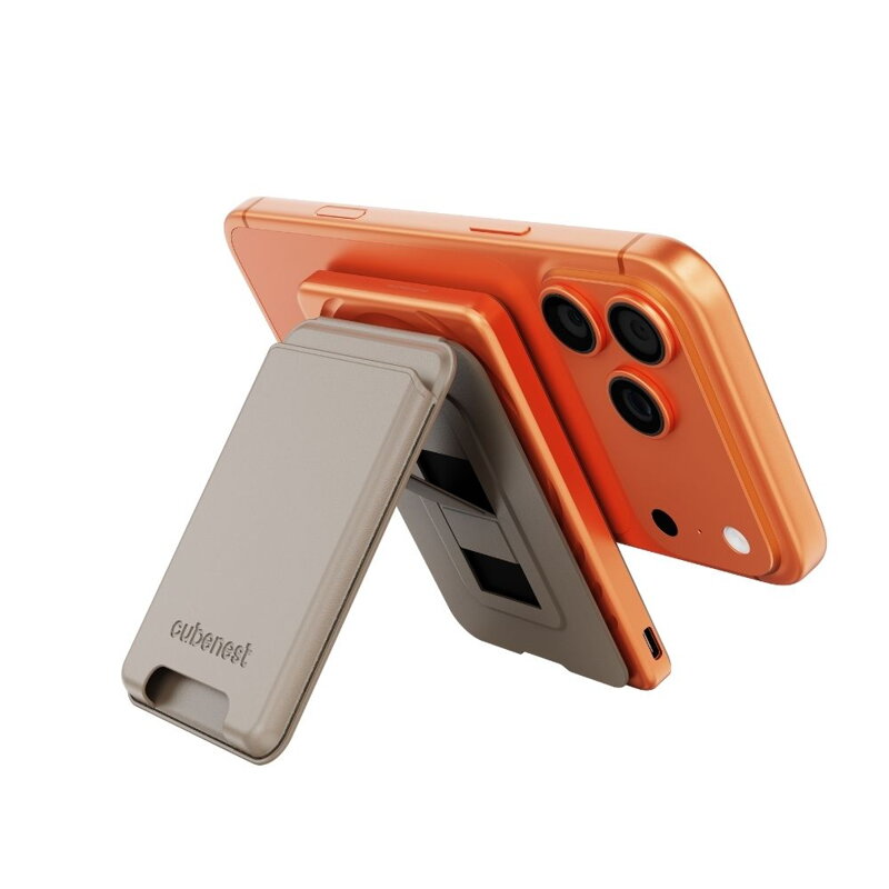 Cubenest Qi2 Magnetic Wireless SlimDual PowerBank 5000 mAh SQ1B3D orange