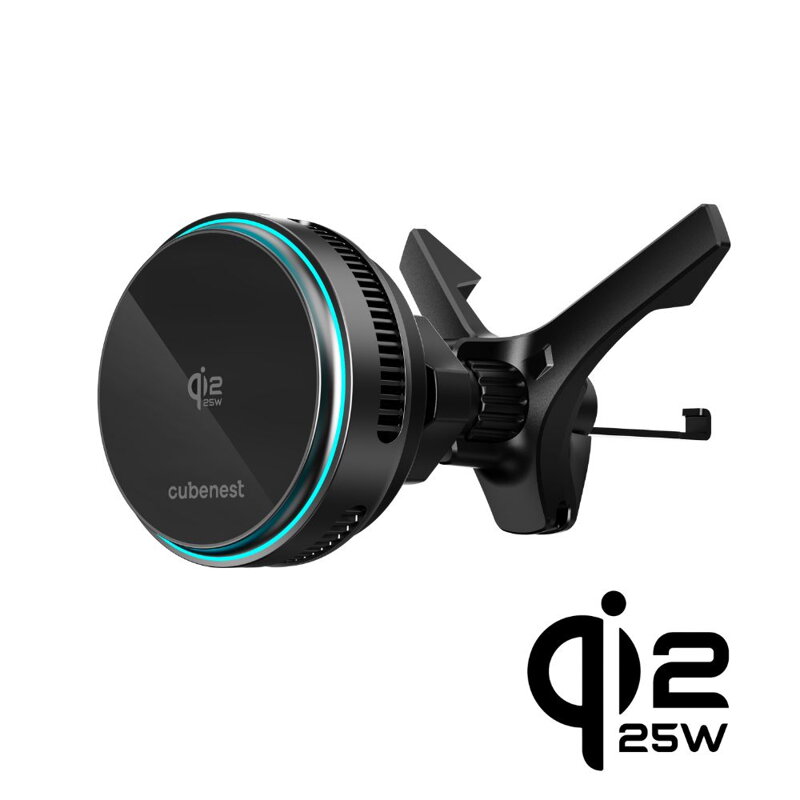 Cubenest Qi2.2 Cooling Magnetic Wireless Car Charger SQ1C2
