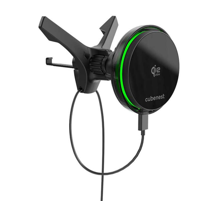 Cubenest Qi2.2 Cooling Magnetic Wireless Car Charger SQ1C3