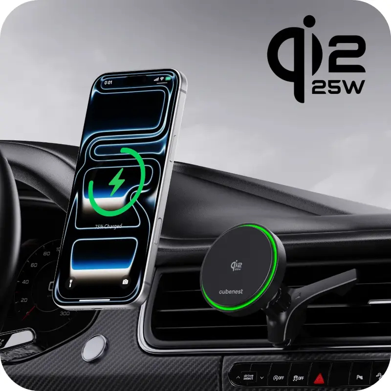 Qi2.2 Chladící MagSafe nabíjecí držák do auta 25 W SQ1C2 Qi2.2 Chladící MagSafe nabíjecí držák do auta 25 W SQ1C2