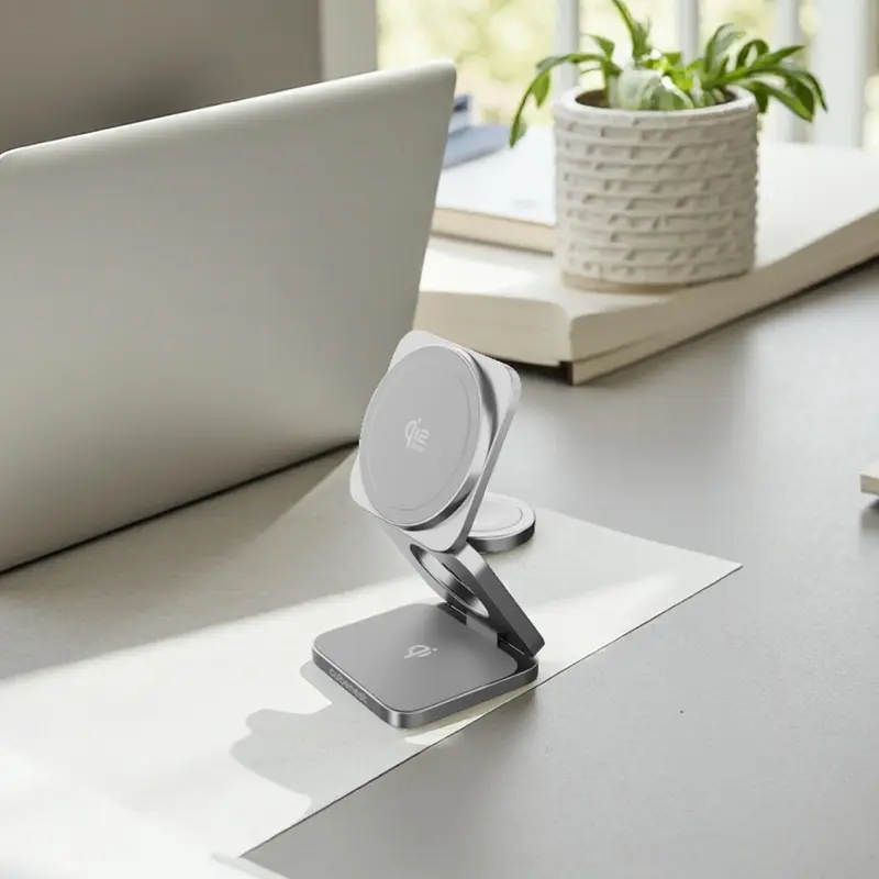 Cubenest Qi2.2 3in1 Foldable Magnetic Wireless Charger SQ312 Ultra grey