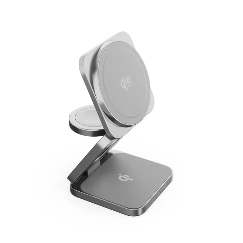 Cubenest Qi2.2 3in1 Foldable Magnetic Wireless Charger SQ312 Ultra grey
