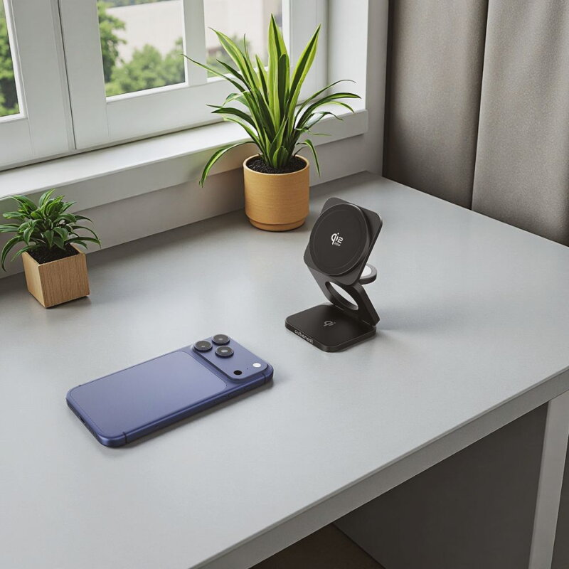 Cubenest Qi2.2 3in1 Foldable Magnetic Wireless Charger SQ312 Ultra black