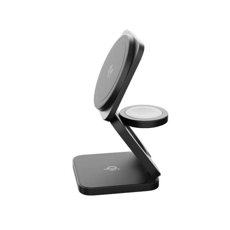 Cubenest Qi2.2 3in1 Foldable Magnetic Wireless Charger SQ312 Ultra black