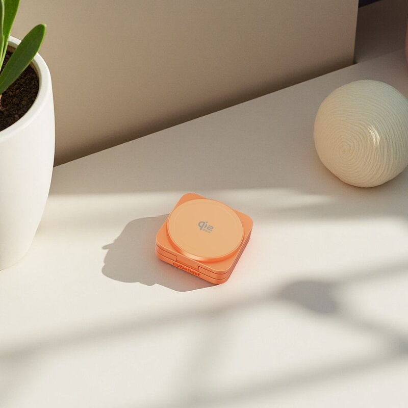Cubenest Qi2.2 3in1 Foldable Magnetic Wireless Charger SQ312 Ultra orange
