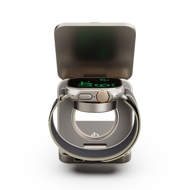 Cubenest Qi2.2 3in1 Foldable Magnetic Wireless Charger SQ312 Pro titan