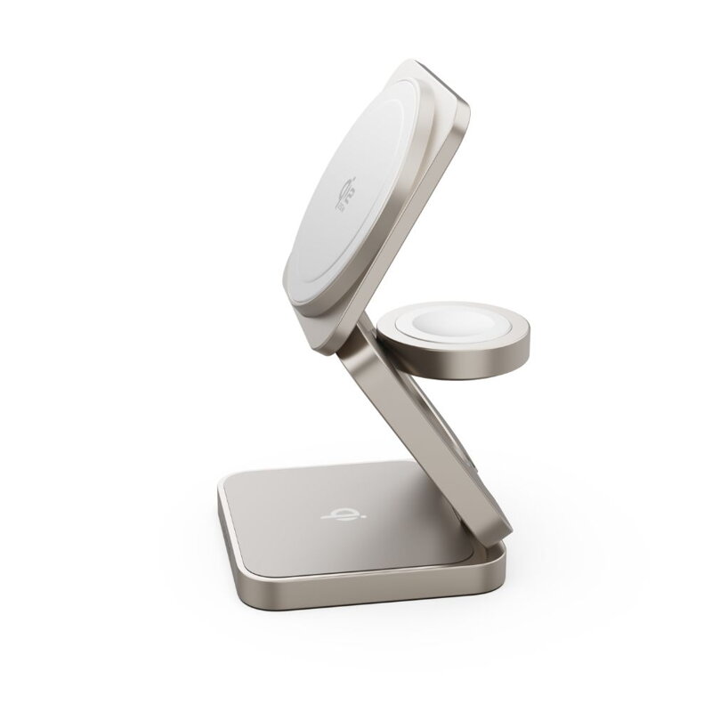 Cubenest Qi2.2 3in1 Foldable Magnetic Wireless Charger SQ312 Pro titan