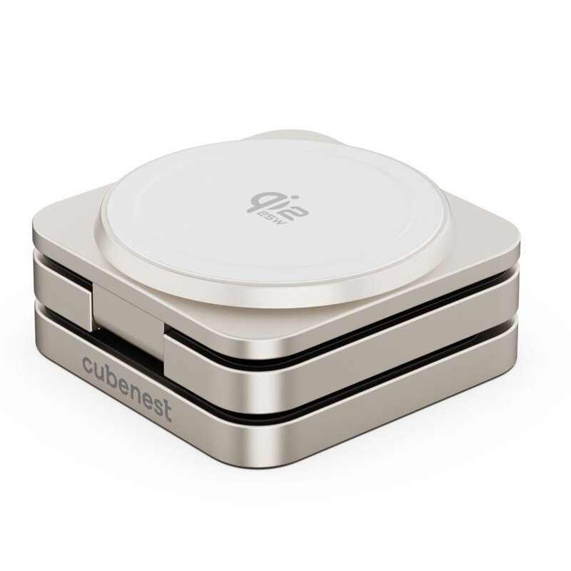 Cubenest Qi2.2 3in1 Foldable Magnetic Wireless Charger SQ312 Pro titan
