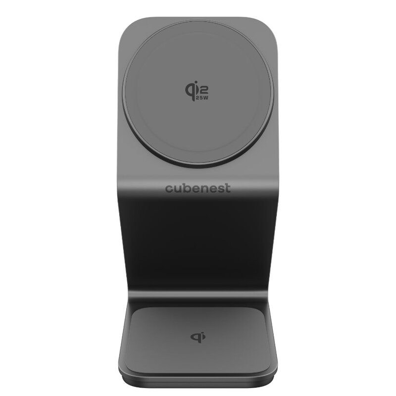 Cubenest Qi2.2 3in1 Magnetic Wireless Charger SQ314 grey