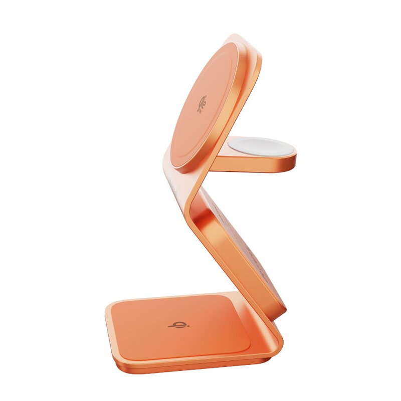 Cubenest Qi2.2 3in1 Magnetic Wireless Charger SQ314 orange