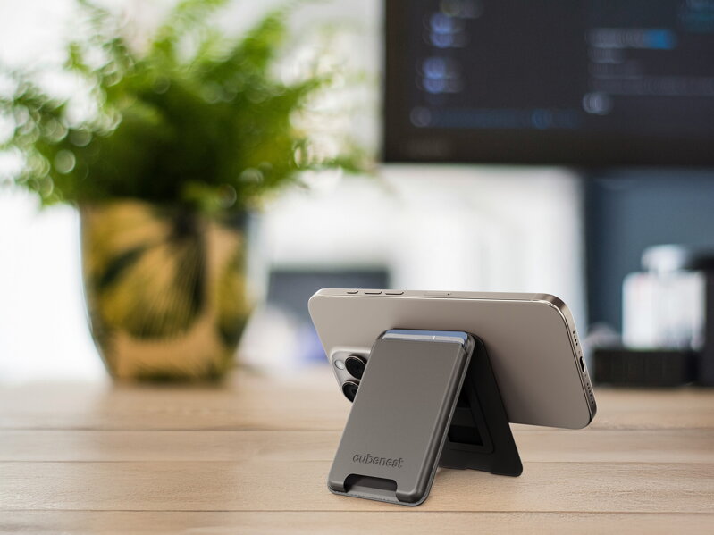 Cubenest Premium Magnetic Wallet and Stand WT01S gold