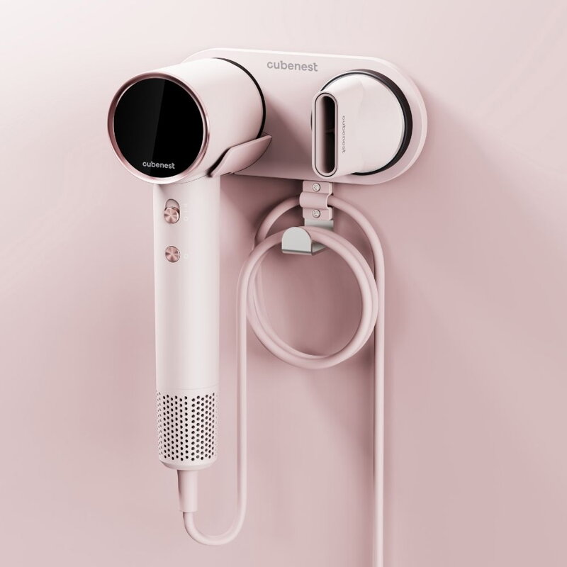 Cubenest Magnetic Hair Dryer Holder for SwiftDry SDHD01 Pink