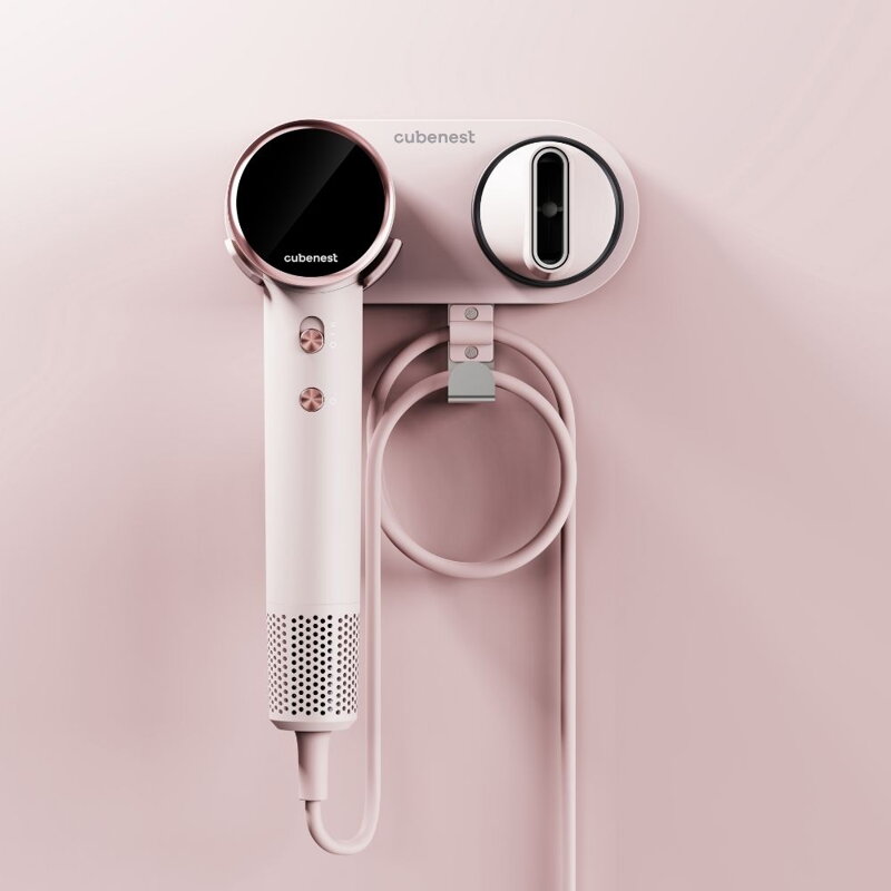 Cubenest Magnetic Hair Dryer Holder for SwiftDry SDHD01 Pink