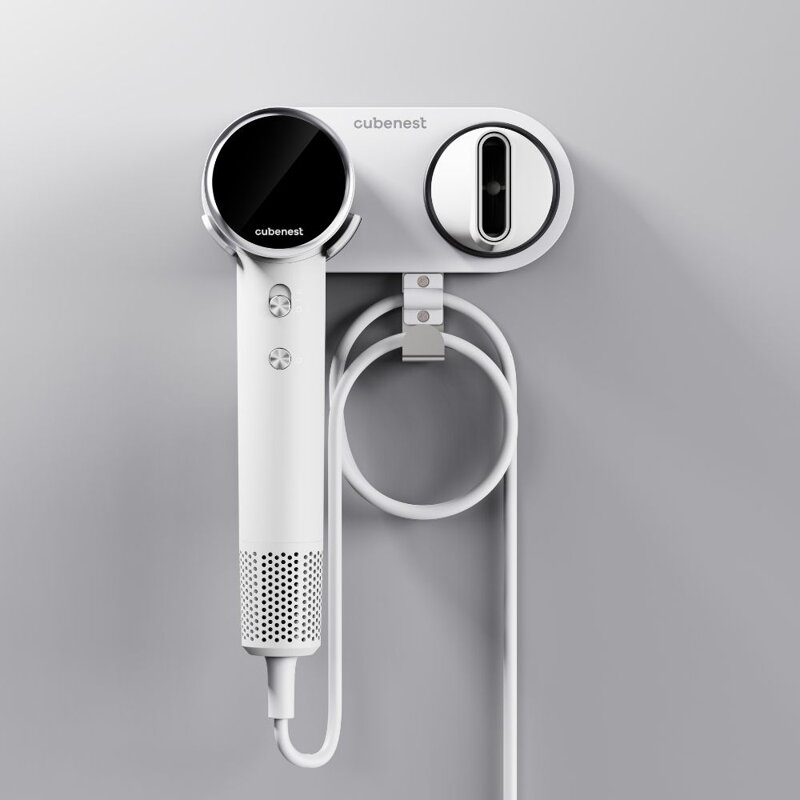 Cubenest Magnetic Hair Dryer Holder for SwiftDry SDHD01 White