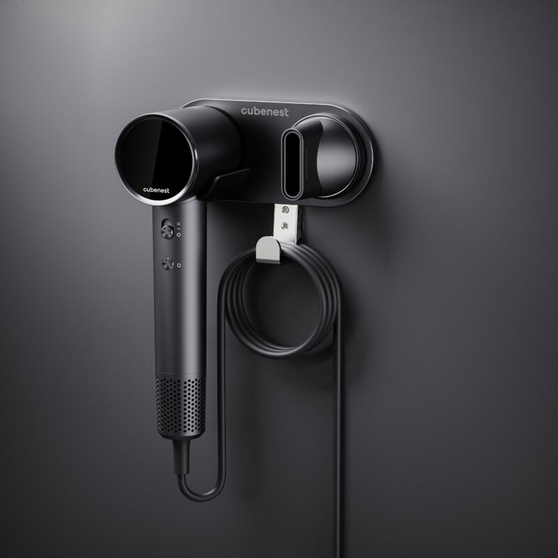 Cubenest Magnetic Hair Dryer Holder for SwiftDry SDHD01 Grey