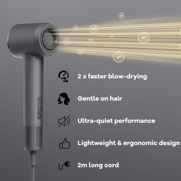 Cubenest Hair Dryer SwiftDry SDHD01 Grey