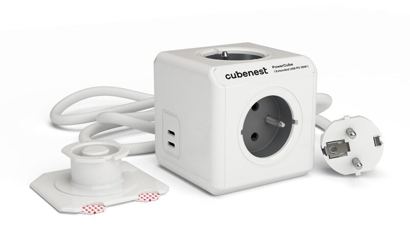 Cubenest PowerCube Extended USB C+C PD 35 W 1,5 m Type E