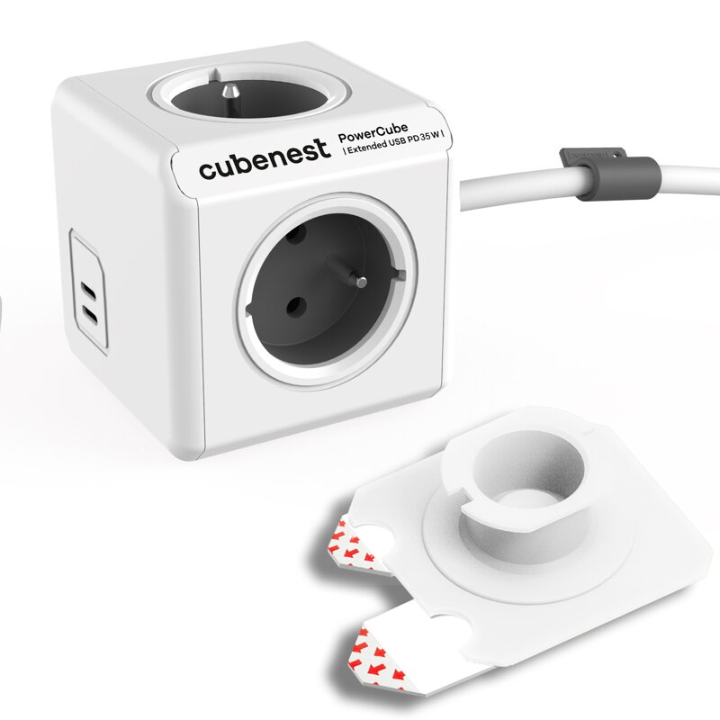 Cubenest PowerCube Extended USB C+C PD 35 W 1,5 m Type E