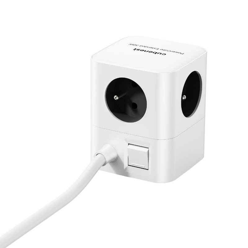 Cubenest PowerCube Extended USB A+C PD 20 W 1,5 m Type E grey