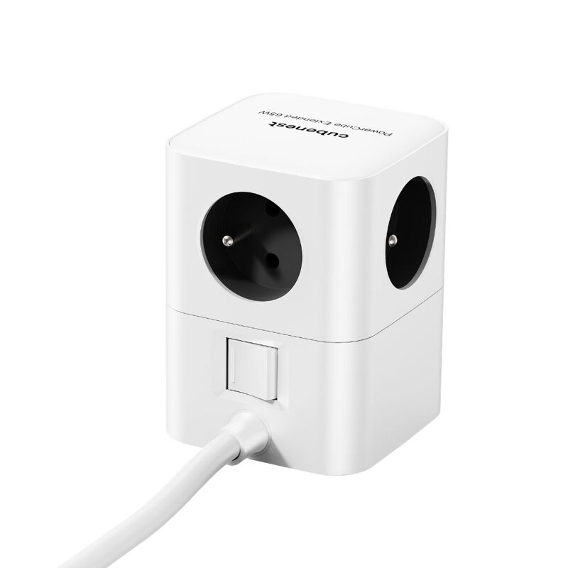 Cubenest PowerCube Extended USB A+C PD 20 W 1,5 m Type E grey