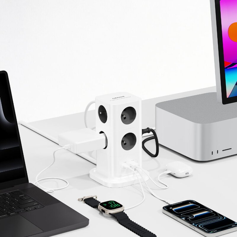 Cubenest PowerCube Extended USB A+C PD 20 W 1,5 m Type E grey