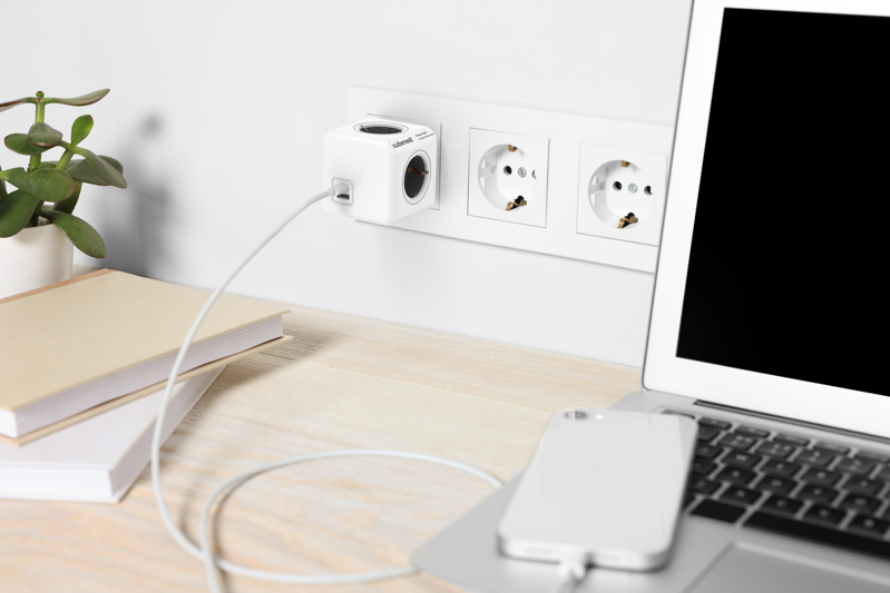 Cubenest PowerCube Original USB A+C PD 20 W Type F grey