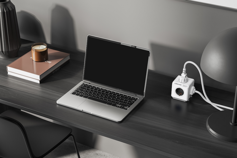 Cubenest PowerCube Extended USB C+C PD 35 W 1,5 m Type F grey