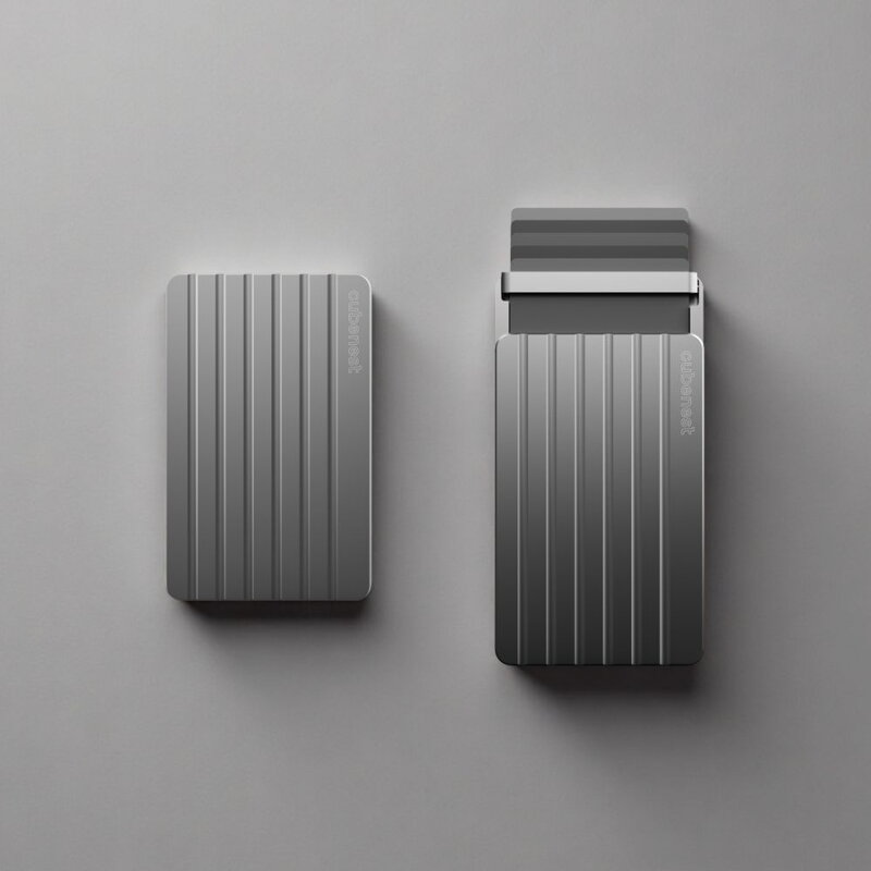 Cubenest Magnetic Aluminum Wallet WT02 Gray