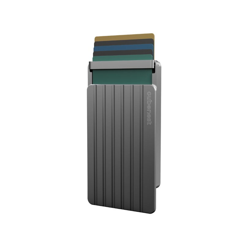 Cubenest Magnetic Aluminum Wallet WT02 Gray
